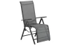 Polohovateľné zahradné kreslo Montevideo, šedé