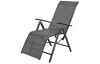 Polohovateľné zahradné kreslo Montevideo, šedé