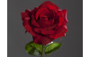 Umelý kvet Velvet ruža, červená