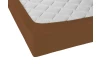 Napínacie prestieradlo Jersey Castell 90x200 cm, hnedé