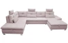 Sedacia súprava Madeira 3B, svetlo ružová, tvar ľavé U