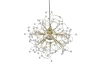 Luster Gloria, mosadzný, imitácia krištáľov