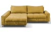 Rohová sedacia súprava Kevin, žltá karí látka, ľavý roh