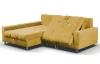 Rohová sedacia súprava Kevin, žltá karí látka, ľavý roh