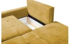 Rohová sedacia súprava Kevin, žltá karí látka, ľavý roh