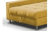 Rohová sedacia súprava Kevin, žltá karí látka, ľavý roh