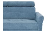 Rohová sedacia súprava Harris, svetlo modrá látka, ľavý roh