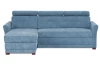 Rohová sedacia súprava Harris, svetlo modrá látka, ľavý roh