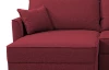 Rohová sedacia súprava Livorno, červená tkanina