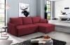 Rohová sedacia súprava Livorno, červená tkanina