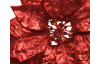 Umelý kvet na klipe Vianočná hviezda 26 cm, červená