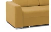 Rohová sedací súprava Stilo, žltá látka, pravý roh