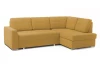 Rohová sedací súprava Stilo, žltá látka, pravý roh