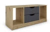 TV stolík Sten 100 cm, dub artisan/grafit