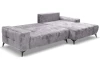 Rohová sedačka Mauro, holubia sivá látka, pravý roh