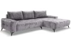 Rohová sedačka Mauro, holubia sivá látka, pravý roh