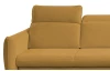 Rohová sedacia súprava Glow, žltá látka, pravý roh