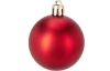Vianočné ozdoby (16 ks) Guľe, červené