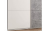 Šatníková skriňa Bravo, biela/šedý beton