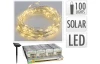 Solárna reťaz 100 LED, teplá biela