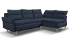 Rohová sedacia súprava Danny, tmavo modrá látka