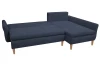 Rohová sedacia súprava Danny, tmavo modrá látka