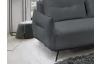 Rohová sedacia súprava Dream, dymovo šedá látka, pravý roh