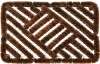 Rohožka s kovovým rámom, hnedá, 39x59 cm