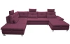 Sedacia súprava Madeira 3B, fialová lila, tvar ľavé U