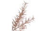 Umelá kvetina Asparagus s glitrami, medená, 78 cm