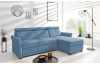 Rohová sedacia  súprava Harris,  svetlo modrá látka, pravý roh