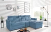 Rohová sedacia  súprava Harris,  svetlo modrá látka, pravý roh