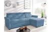 Rohová sedacia  súprava Harris,  svetlo modrá látka, pravý roh