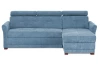 Rohová sedacia  súprava Harris,  svetlo modrá látka, pravý roh