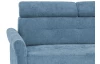 Rohová sedacia  súprava Harris,  svetlo modrá látka, pravý roh