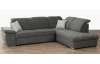 Rohová sedacia súprava Alabama,  dymovo šedá látka, pravý roh