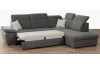Rohová sedacia súprava Alabama,  dymovo šedá látka, pravý roh