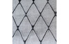 Koberec Králik 120x160 cm, šedý, vzor diamant