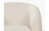 Otočné kreslo Alken, krémovo-béžová látka