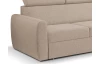 Rohová sedacia súprava Mistic, hnedo-béžová látka