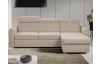 Rohová sedacia súprava Mistic, hnedo-béžová látka
