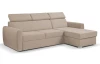 Rohová sedacia súprava Mistic, hnedo-béžová látka