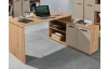 Rohový písací stôl Kanada, dub artisan/kašmírová béžová mat
