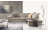 Rohová sedacia súprava Aldon, béžová tkanina, pravý roh