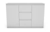 Komoda so 3 zásuvkami Carlos, biela, 120 cm