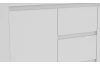 Komoda so 3 zásuvkami Carlos, biela, 120 cm