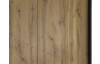 Šatníková skriňa s posuvnými dverami Josselin-Jayden, 271 cm, tmavo šedá/dub