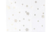 Vianočný obrus Zlaté vločky, biely, 80x80 cm