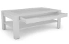 Konferenčný stolík so zásuvkou Roman, biely