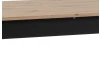 Rozkladací jedálenský stôl Coburg 137x80 cm, čierny/dub artisan
